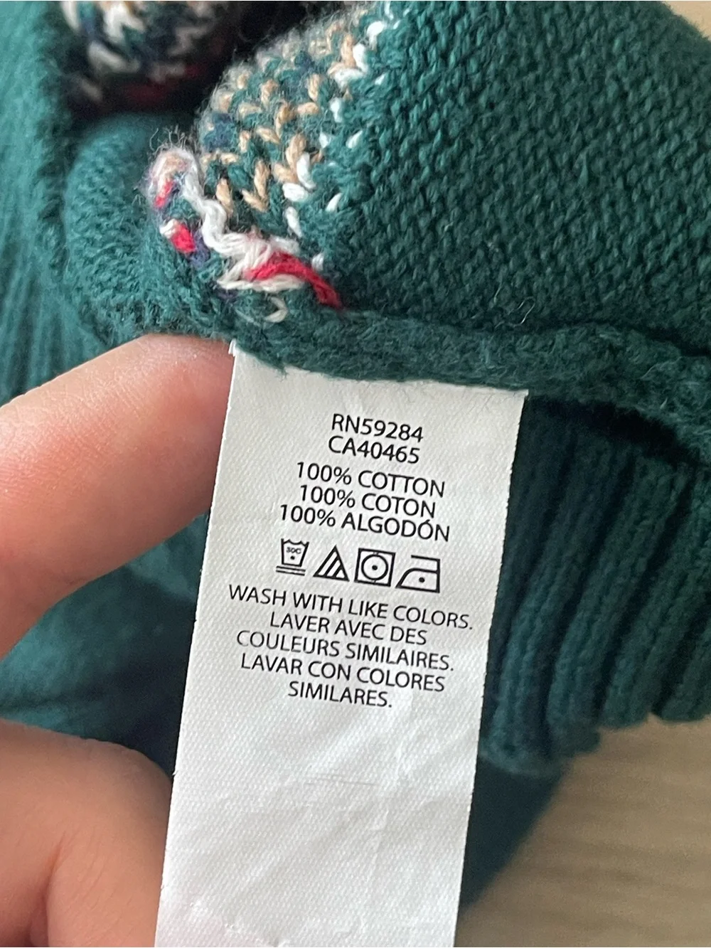 12-24 mos Green Winter Sweaters (x2) Bundle